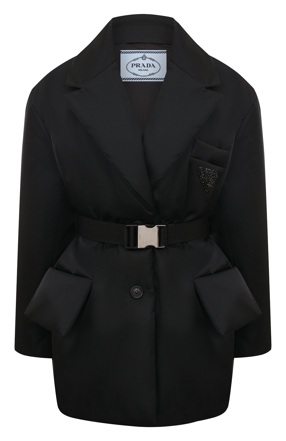 Пуховик PRADA черного цвета по цене 280000 руб., арт. 29T862-1WQ8-F0002-212, фото 1 Пуховик PRADA, арт. 29T862-1WQ8-F0002-212, фото 1