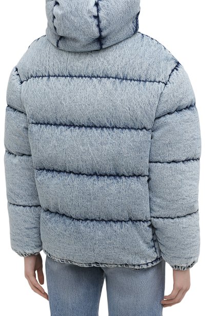 Джинсовый пуховик MIU MIU голубого цвета по цене 250000 руб., арт. ML734-1ZHR-F0013, фото 4 Джинсовый пуховик MIU MIU, арт. ML734-1ZHR-F0013, фото 4