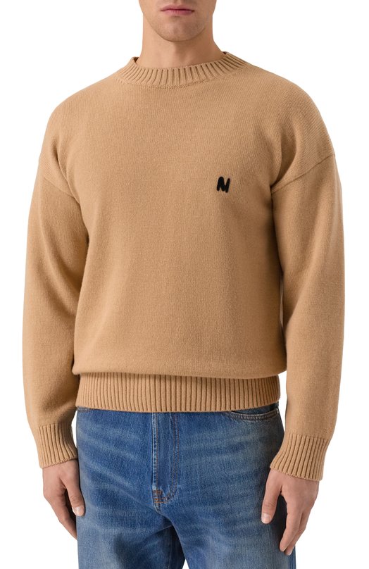 Джемпер из шерсти и кашемира MSGM 3940MM206/257596 Бежевый  3940MM206/257596 Фото 3