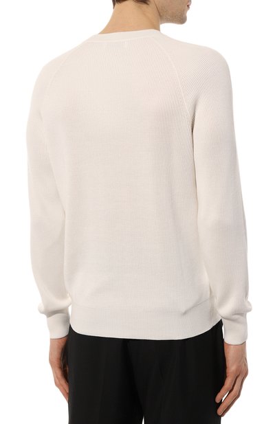 Хлопковый джемпер BRUNELLO CUCINELLI, арт. M29400100, фото 4