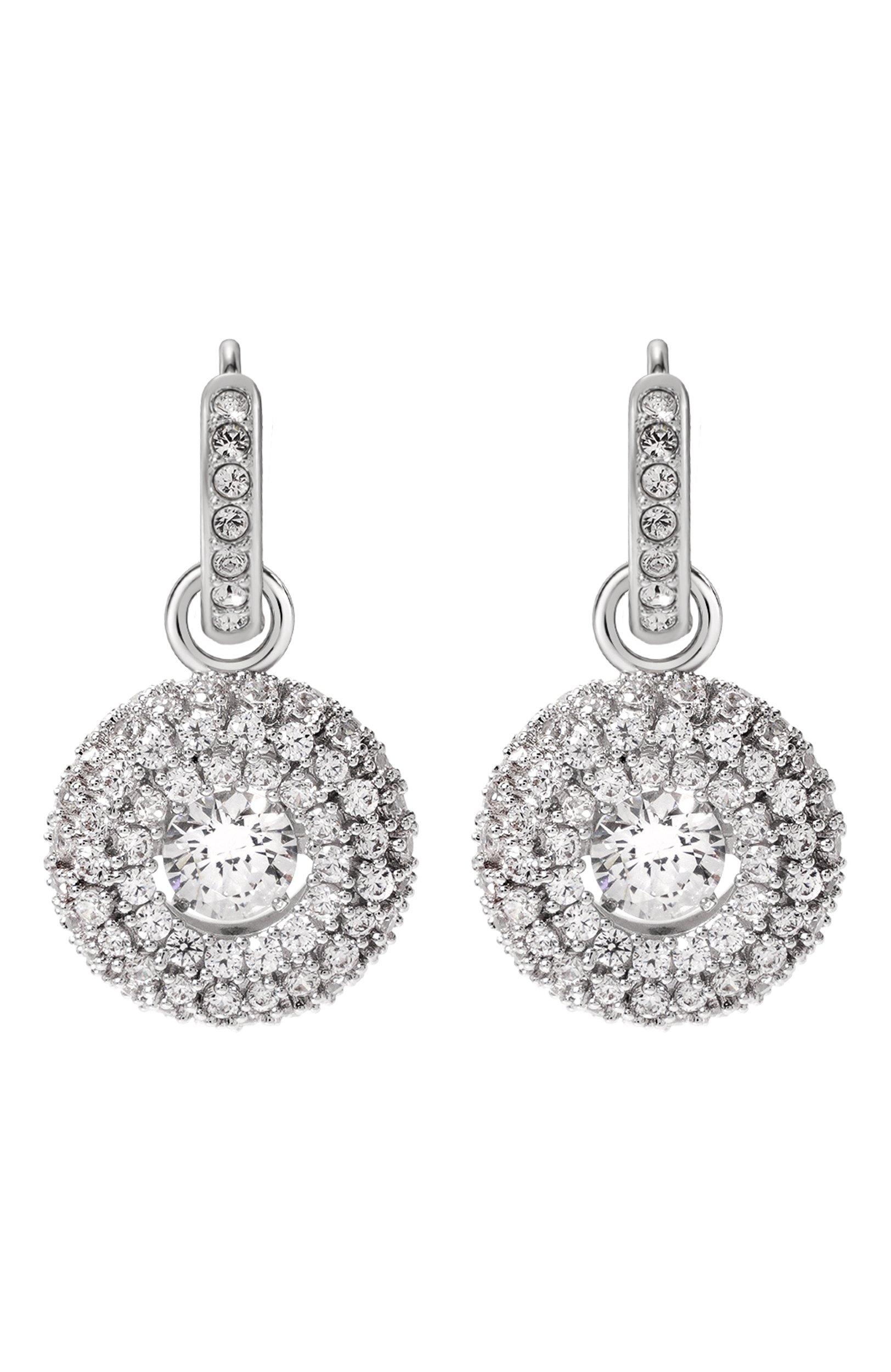Серьги sublima SWAROVSKI серебряного цвета по цене 22950 руб., арт. 5738193, фото 1 Серьги sublima SWAROVSKI, арт. 5738193, фото 1