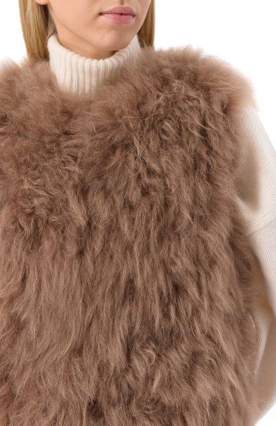 Двусторонний жилет из козы MANZONI24, арт. 25M1522R-CFENY, фото 5