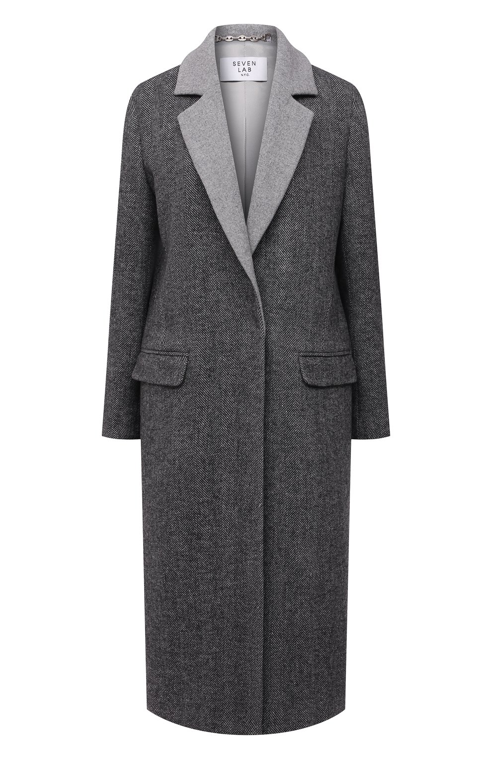 Пальто из шерсти и кашемира SEVEN LAB, арт. CPRM 3267-3 grey, фото 1