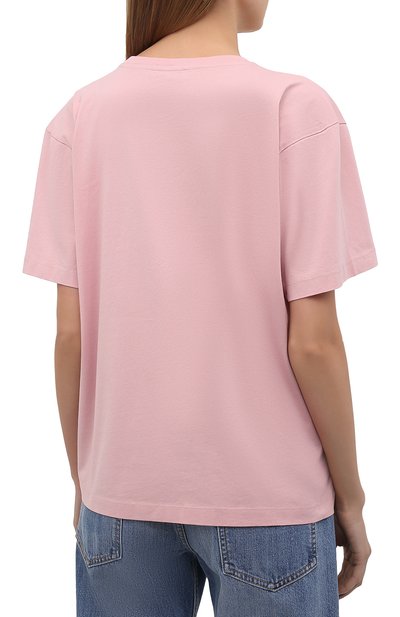 Хлопковая футболка NANUSHKA розового цвета по цене 15050 руб., арт. REECE_PINK_0RGANIC JERSEY, фото 4 Хлопковая футболка NANUSHKA, арт. REECE_PINK_0RGANIC JERSEY, фото 4