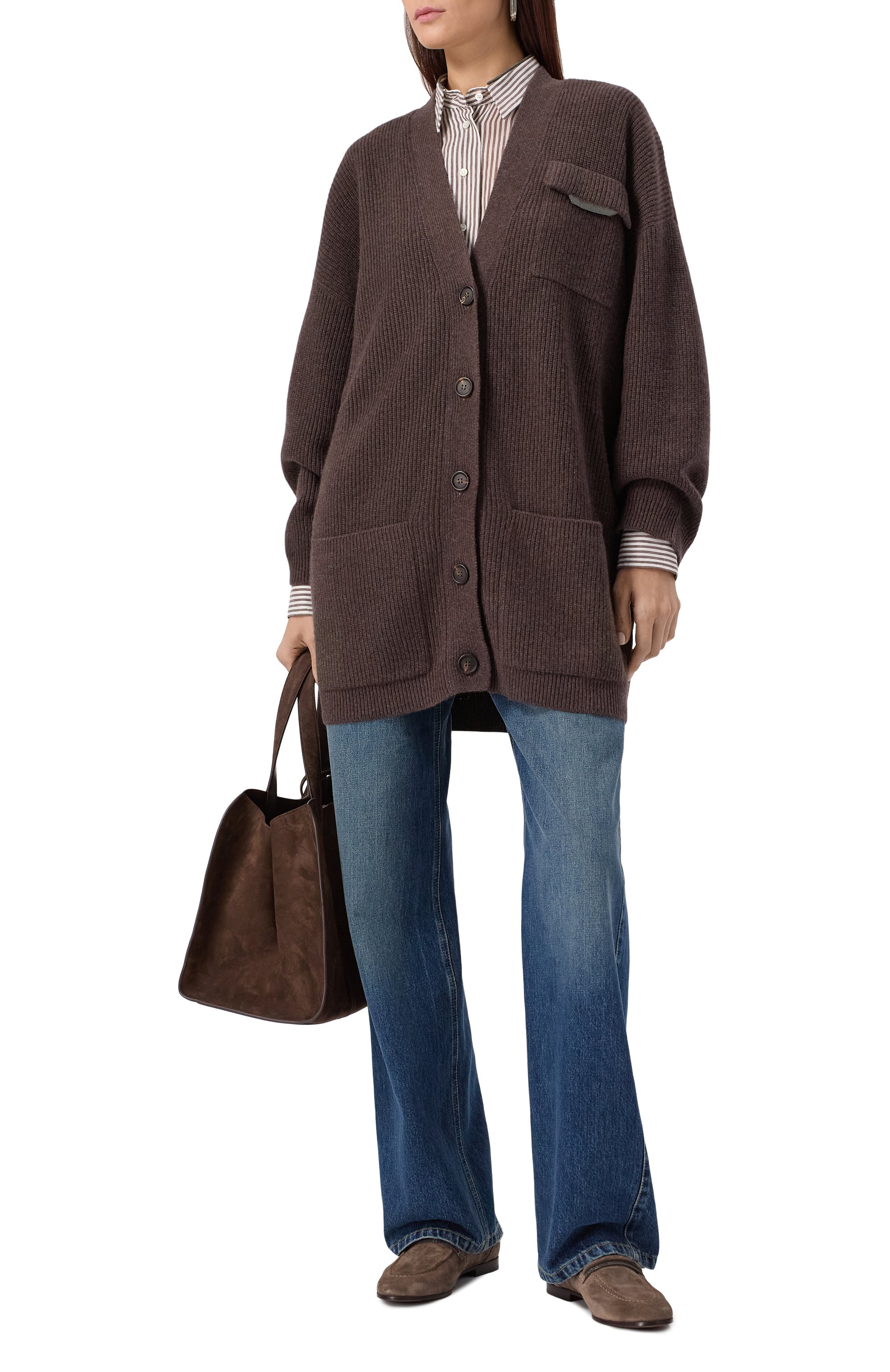 Рубашка изо льна и шелка BRUNELLO CUCINELLI, арт. MH756NL405, фото 2