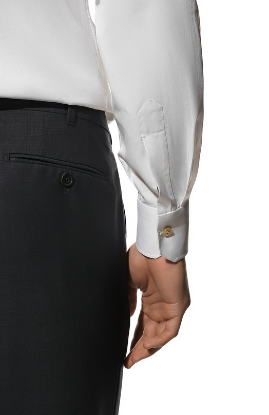 Хлопковая сорочка Kiton UCID/H003707 Белый  UCID/H003707 Фото 6