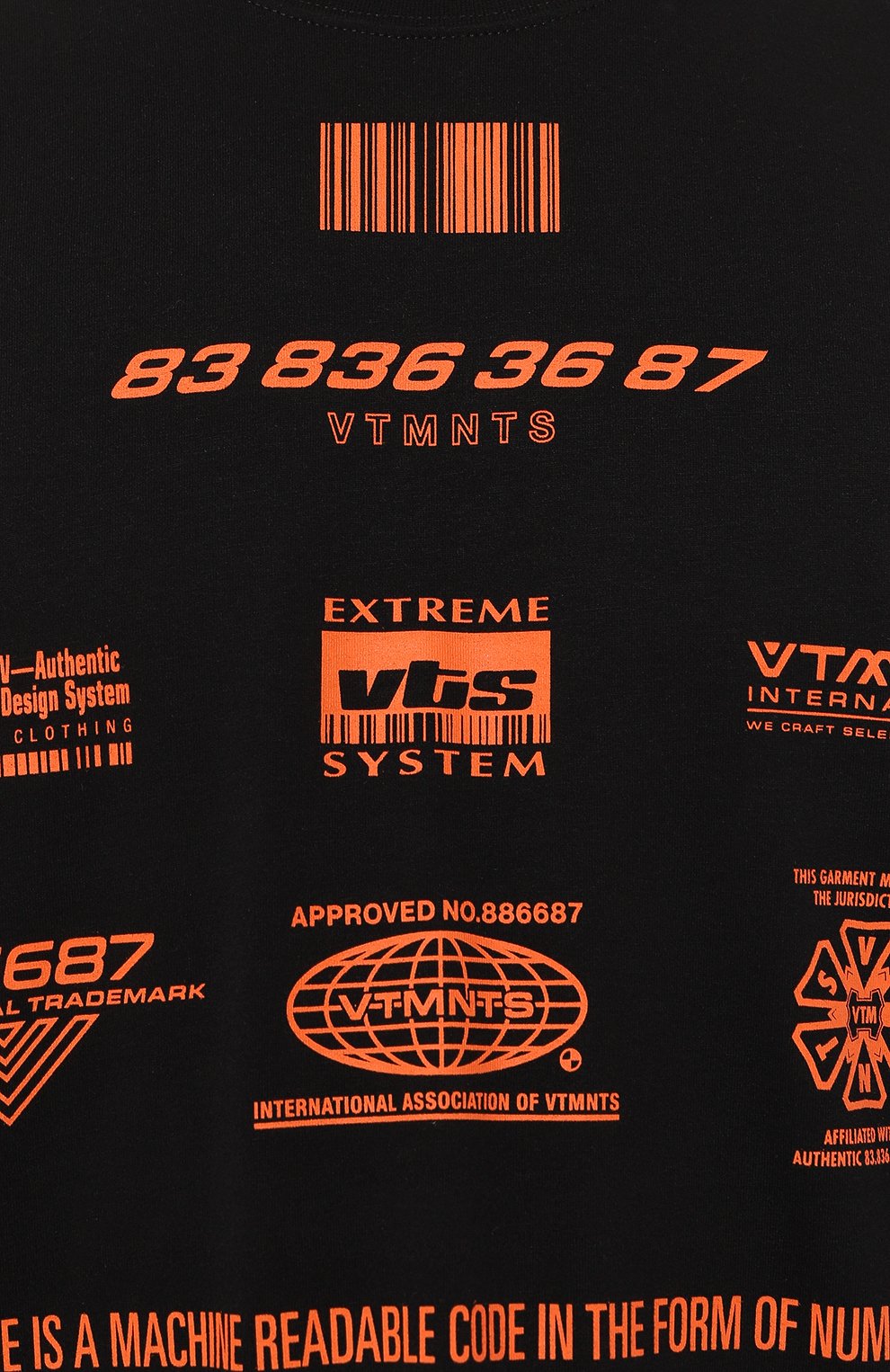 Хлопковый лонгслив VTMNTS, арт. VL18LS100B, фото 5