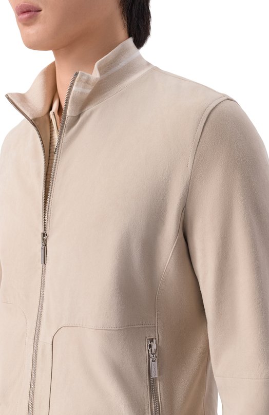 Замшевый бомбер Gimo's 6S20.1.053.52/PA Бежевый  6S20.1.053.52/PA Фото 5