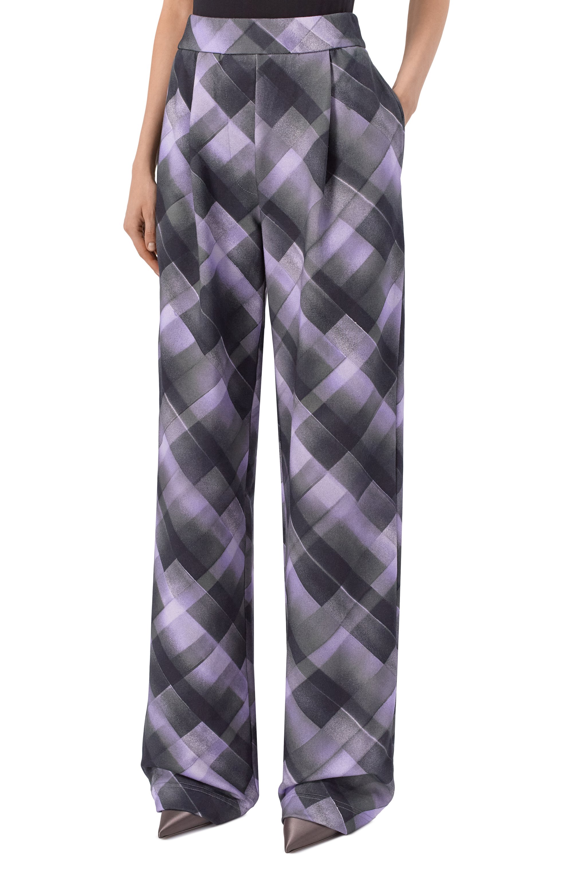 Хлопковые брюки DRIES VAN NOTEN сиреневого цвета по цене 72200 руб., арт. 252-011142-2614, фото 3 Хлопковые брюки DRIES VAN NOTEN, арт. 252-011142-2614, фото 3