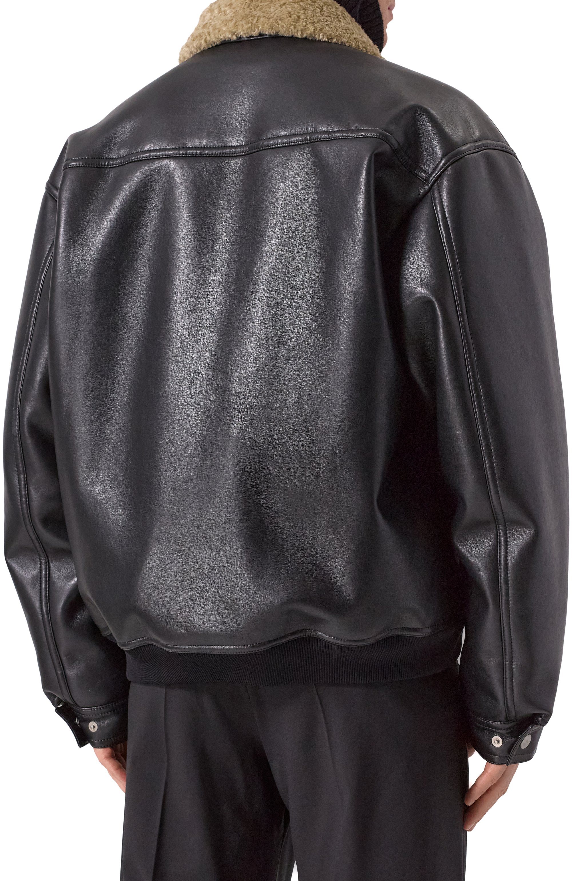 Бомбер из экокожи NANUSHKA, арт. NM24FWJK02168, фото 4