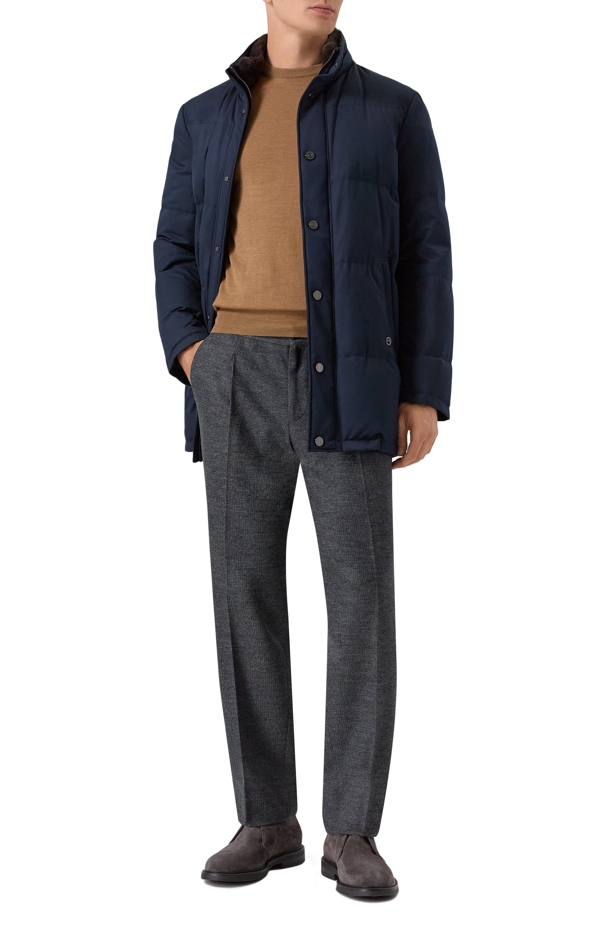 Шерстяные брюки CORNELIANI, арт. 264L19-2617800, фото 2