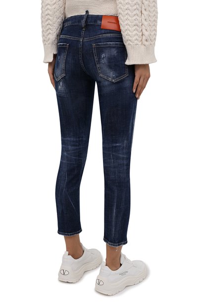Джинсы DSQUARED2 темно-синего цвета по цене 57000 руб., арт. S72LB0468/S30342, фото 4 Джинсы DSQUARED2, арт. S72LB0468/S30342, фото 4