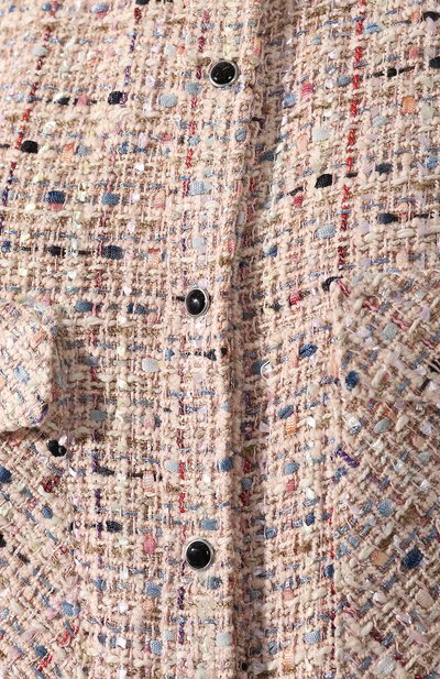 Твидовая рубашка IRO светло-розового цвета по цене 59950 руб., арт. WP100ARTYN, фото 5 Твидовая рубашка IRO, арт. WP100ARTYN, фото 5