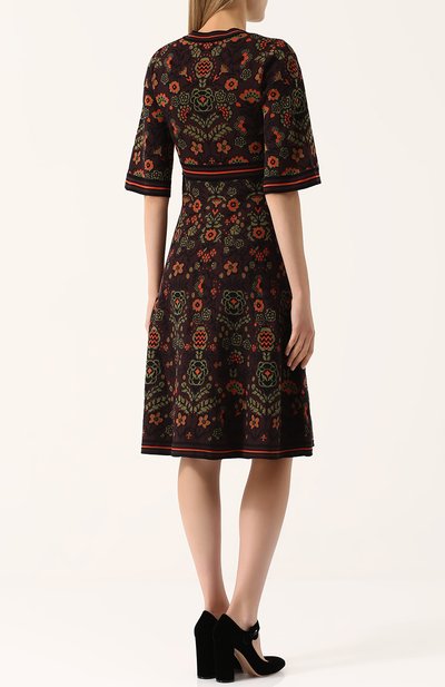 Приталенное платье-миди с принтом M MISSONI, арт. ND0KD2F52LR, фото 4