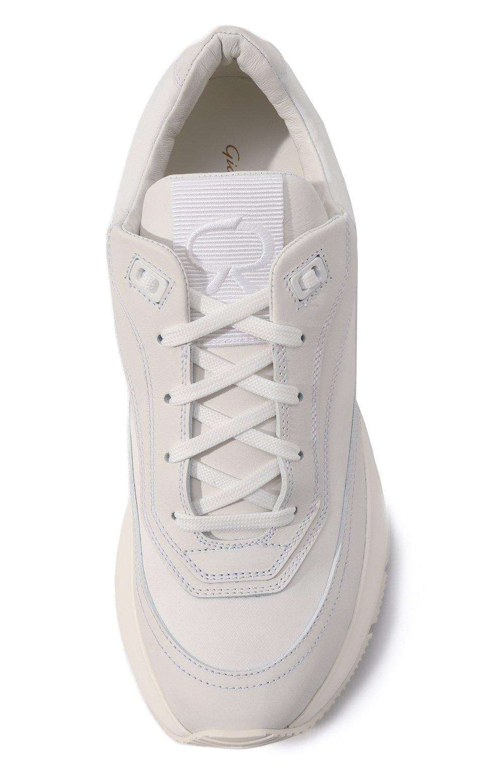 Комбинированные кроссовки 24 GIANVITO ROSSI, арт. S25310.W1WHT.CFSBIBI, фото 6
