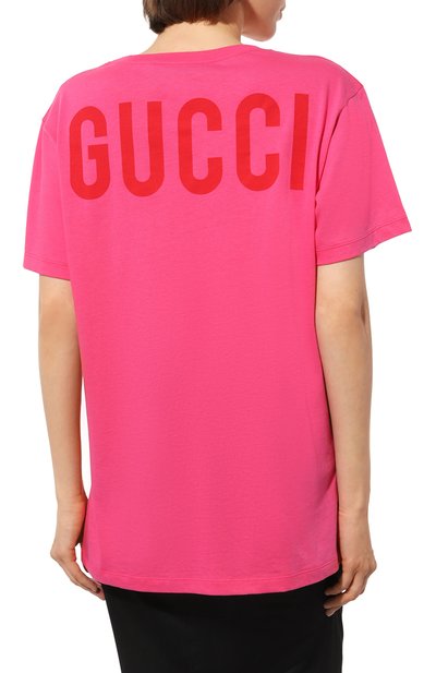 Хлопковая футболка GUCCI, арт. 492347 XJBU0, фото 4