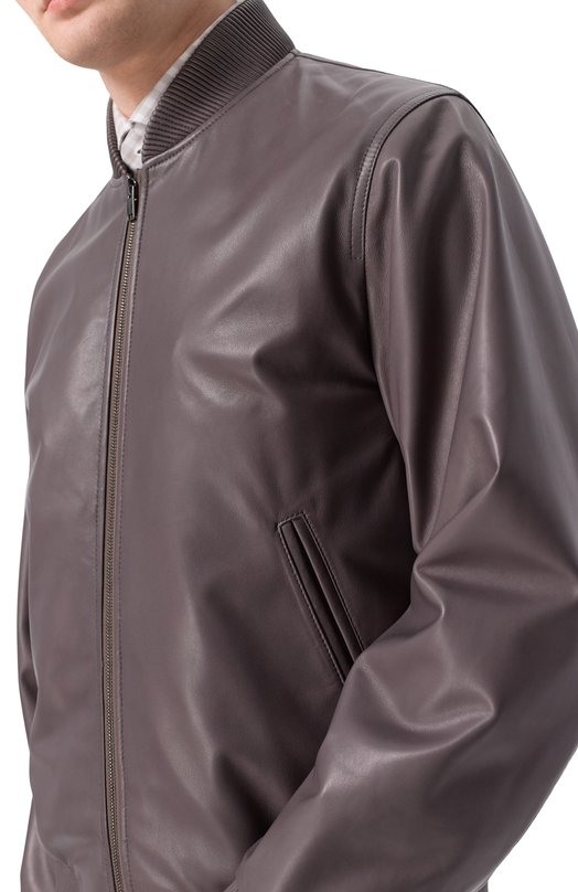 Кожаный бомбер MVST M25.1PM.0009/CREAM NAPA_001 Коричневый  M25.1PM.0009/CREAM NAPA_001 Фото 5