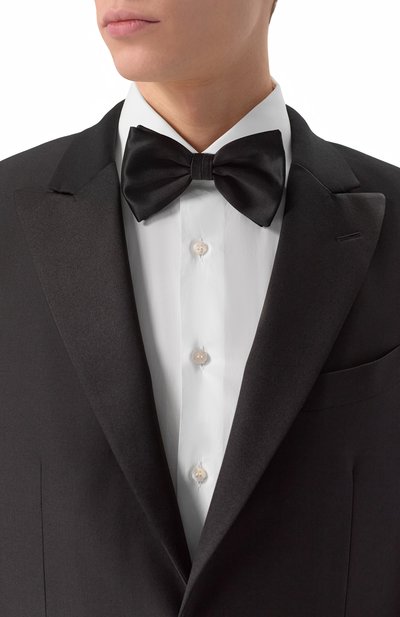 Шелковый галстук-бабочка BRIONI черного цвета по цене 31050 руб., арт. O1L200 PZ411, фото 2 Шелковый галстук-бабочка BRIONI, арт. O1L200 PZ411, фото 2