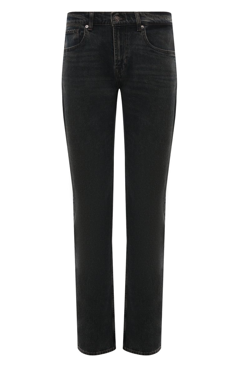 Мужские джинсы straight 7 FOR ALL MANKIND темно-синего цвета, арт. JSSCC100UP | Фото 1 (Длина (брюки, джинсы): Стандартные; Материал внешний: Хлопок, Деним; Силуэт М (брюки): Прямые; Кросс-КТ: Деним; Детали: Делаве; Стили: Классический; Автоматизация ТО: Проставлено; Автоматизация состава: Проставлено)
