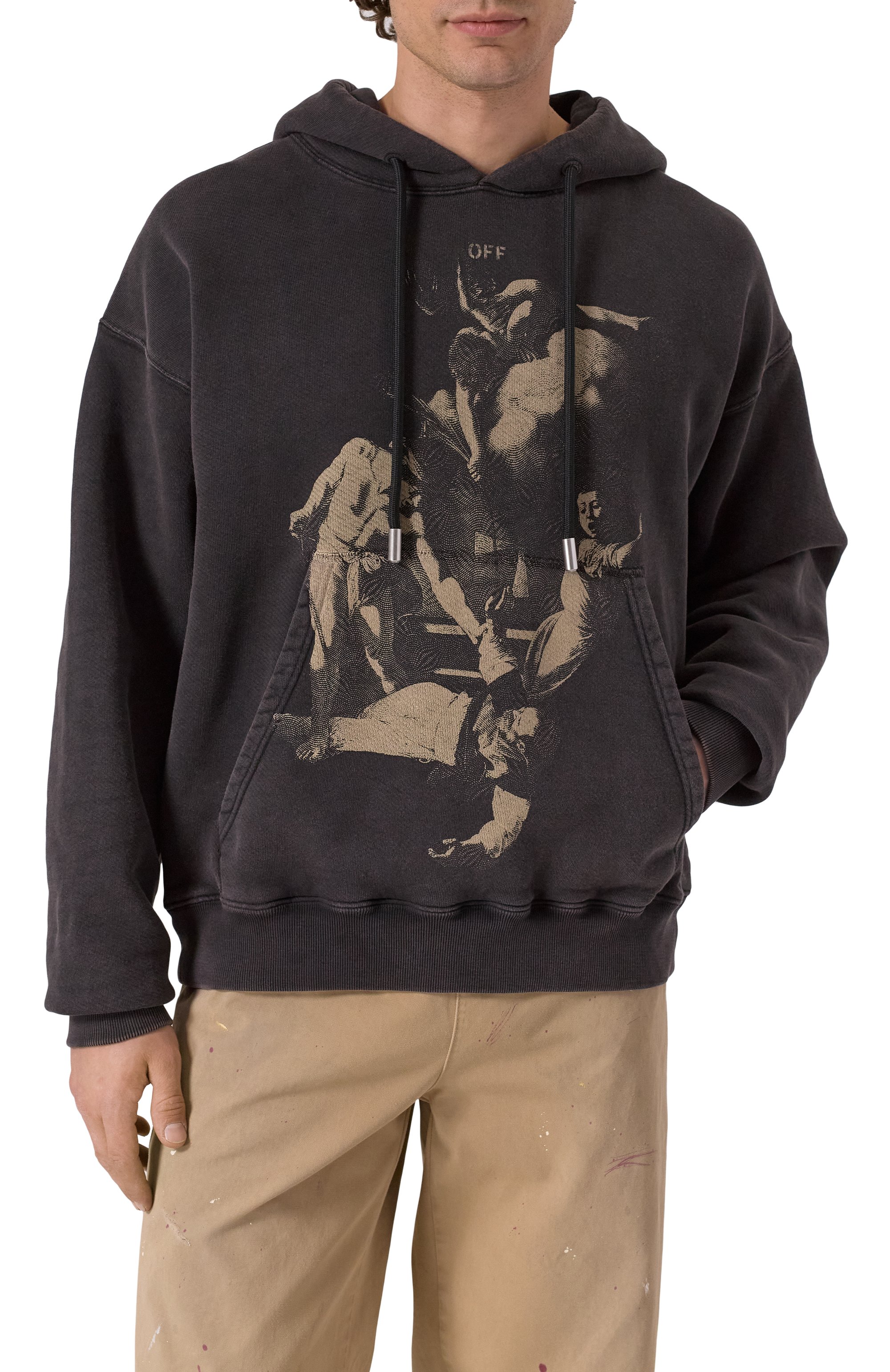 Хлопковое худи OFF-WHITE, арт. 0MBB085S25FLE000, фото 3