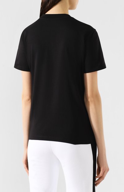 Хлопковая футболка MSGM черного цвета по цене 7750 руб., арт. 2841MDM100 207298, фото 4 Хлопковая футболка MSGM, арт. 2841MDM100 207298, фото 4
