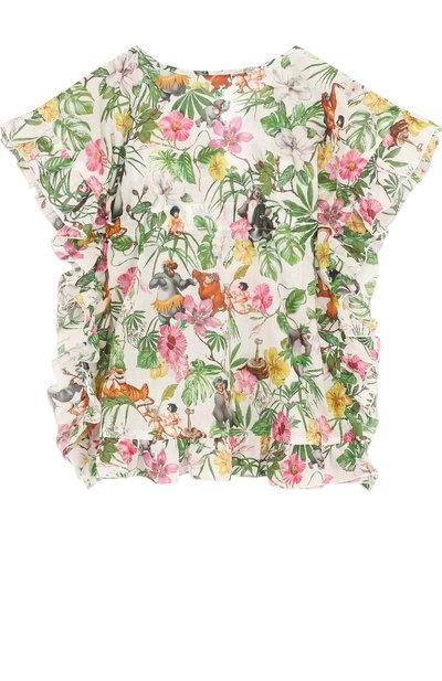 Туники с принтом и оборками MONNALISA, арт. 991901, фото 2