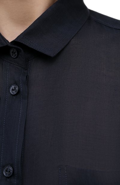 Рубашка GIORGIO ARMANI синего цвета по цене 99450 руб., арт. 1WHCC01L/T00NW, фото 5 Рубашка GIORGIO ARMANI, арт. 1WHCC01L/T00NW, фото 5