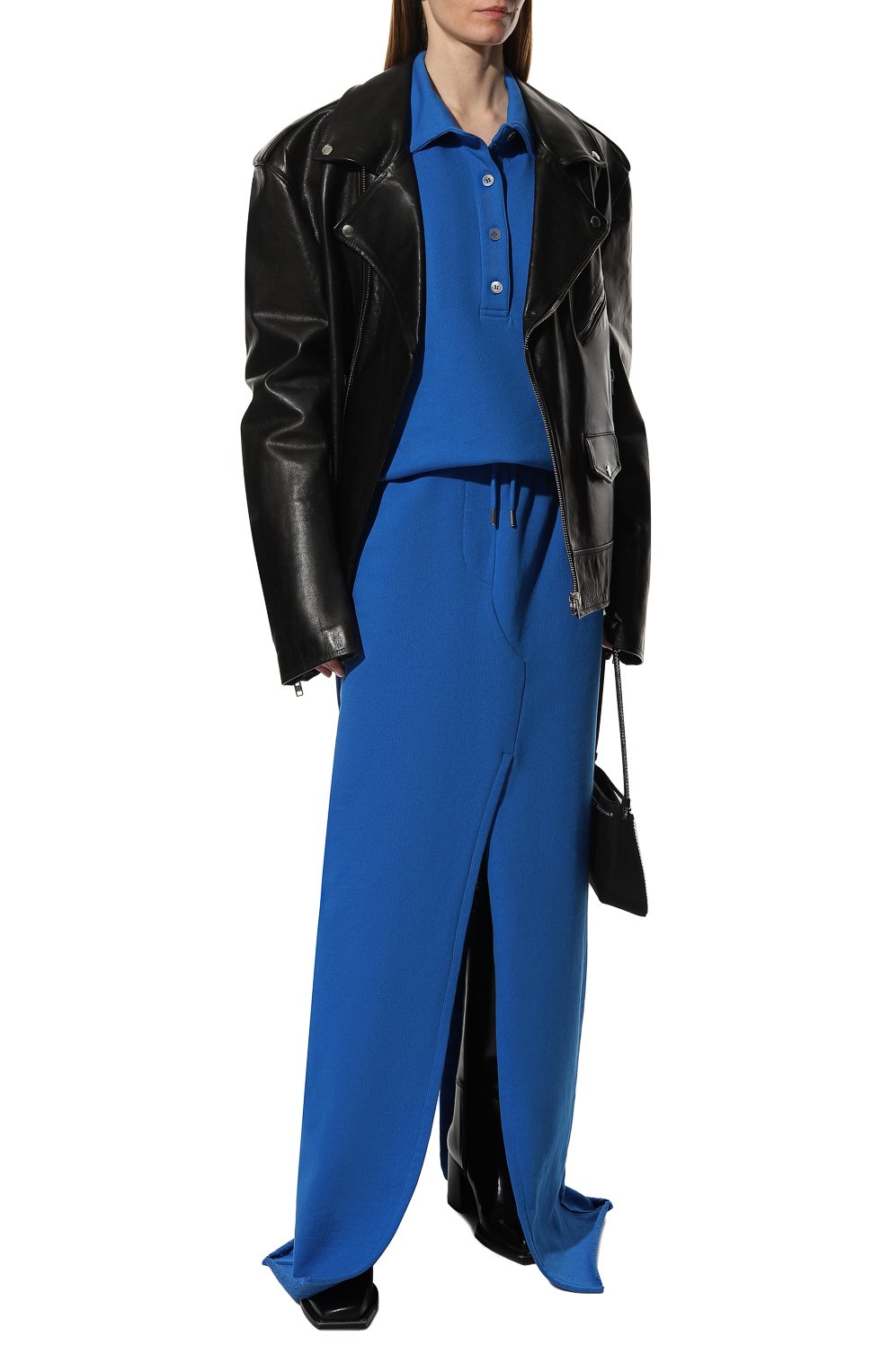 Хлопковое поло DRIES VAN NOTEN синего цвета по цене 45600 руб., арт. 222-011129-5615, фото 2 Хлопковое поло DRIES VAN NOTEN, арт. 222-011129-5615, фото 2