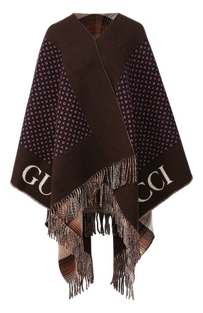 Женская шерстяное пончо GUCCI, арт. 597533/4G200