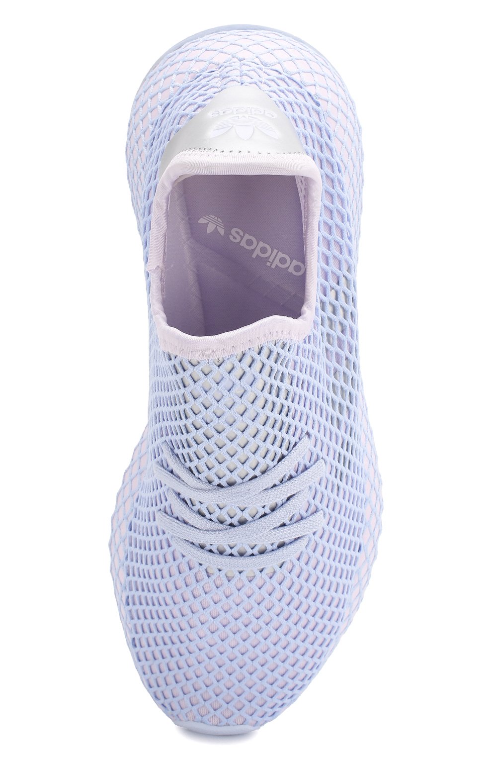 Женские текстильные кроссовки deerupt runner ADIDAS ORIGINALS голубого цвета, арт. EF5383 | Фото 5 (Материал внешний: Текстиль; Подошва: Платформа; Материал сплава: Проставлено; Материал утеплителя: Без утеплителя; Материал внутренний: Текстиль; Драгоценные камни: Проставлено; Стили: Кэжуэл)