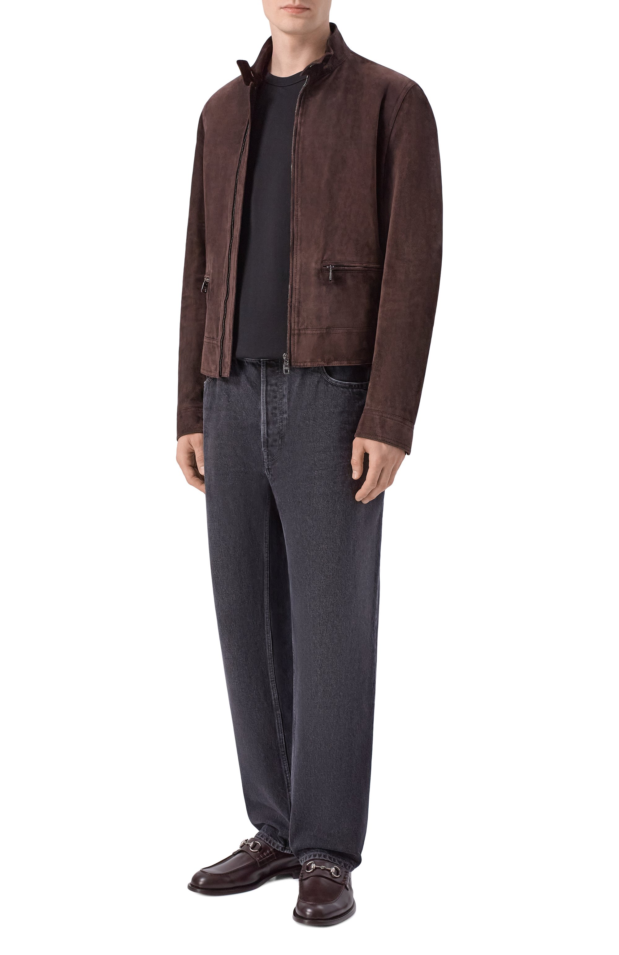 Кожаные лоферы GUCCI коричневого цвета по цене 135000 руб., арт. 851398/AAFAR, фото 2 Кожаные лоферы GUCCI, арт. 851398/AAFAR, фото 2