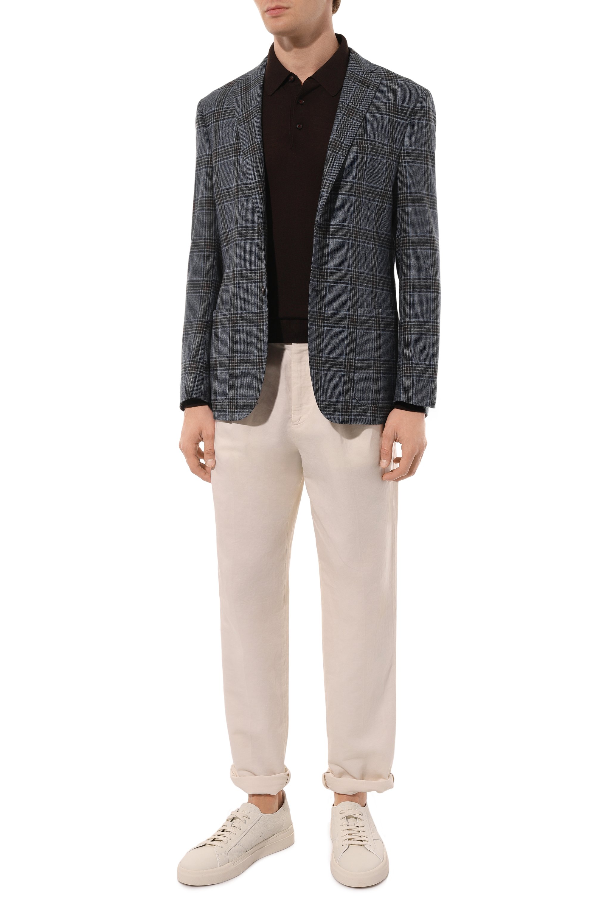 Шерстяное поло KITON темно-коричневого цвета по цене 182500 руб., арт. UMK0864237, фото 2 Шерстяное поло KITON, арт. UMK0864237, фото 2