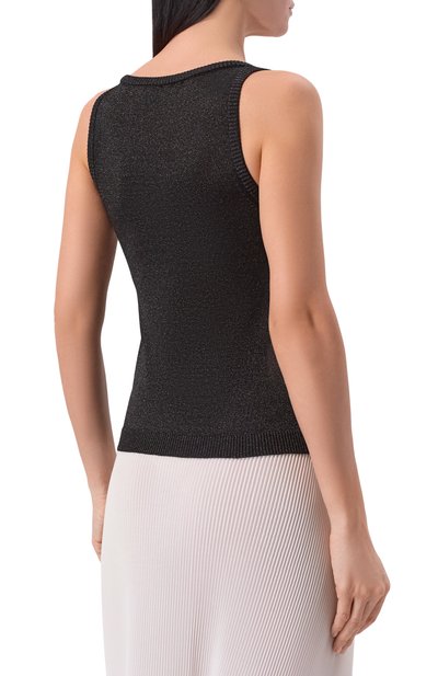Топ из вискозы MISSONI черного цвета по цене 69950 руб., арт. DC26SK01/BK01H3, фото 4 Топ из вискозы MISSONI, арт. DC26SK01/BK01H3, фото 4