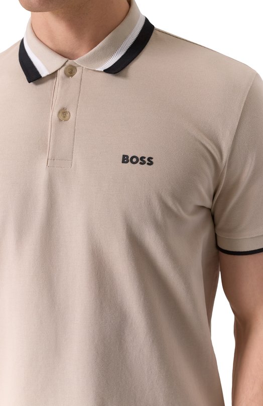 Хлопковое поло BOSS Green 5