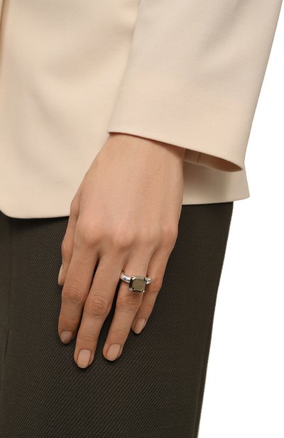 Кольцо cartoon с пиритом MOONKA серого цвета по цене 30900 руб., арт. cr-r-pir, фото 2 Кольцо cartoon с пиритом MOONKA, арт. cr-r-pir, фото 2