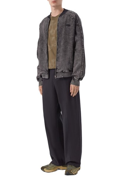 Хлопковая футболка DIESEL хаки цвета по цене 10550 руб., арт. A19995/0LJBS, фото 2 Хлопковая футболка DIESEL, арт. A19995/0LJBS, фото 2