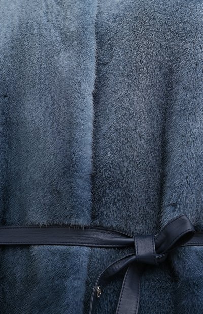 Шуба из меха норки LORO PIANA синего цвета по цене 2995000 руб., арт. FAG4330, фото 5 Шуба из меха норки LORO PIANA, арт. FAG4330, фото 5