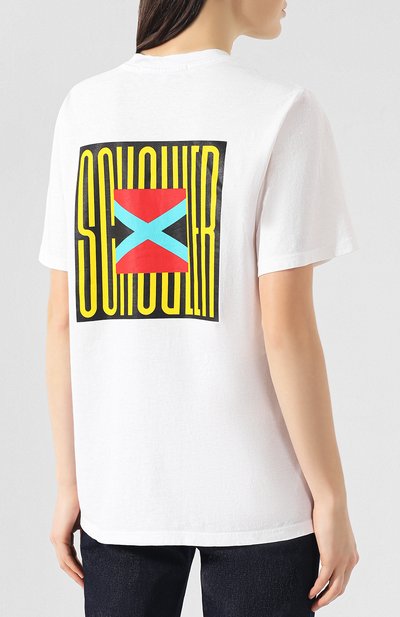 Хлопковая футболка PROENZA SCHOULER, арт. WL1914098-JCP110, фото 4