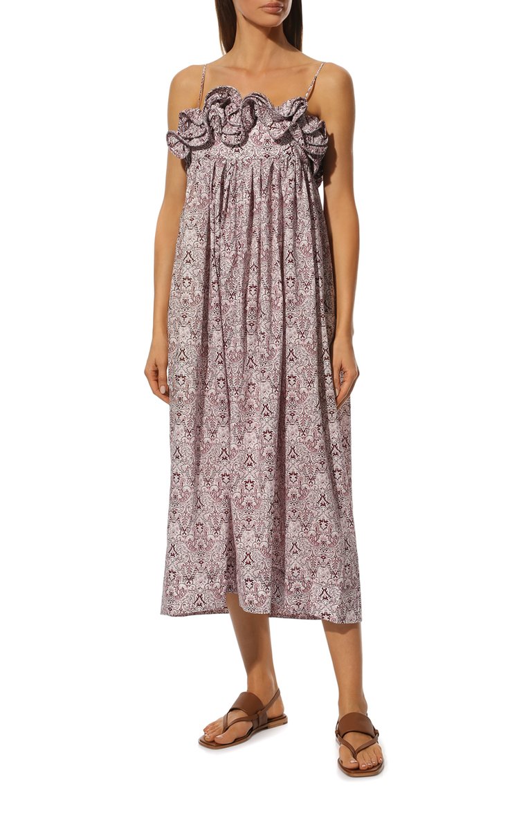 Хлопковое платье NACKIYE, арт. MILKPUDDING MAXI DRESS, фото 1