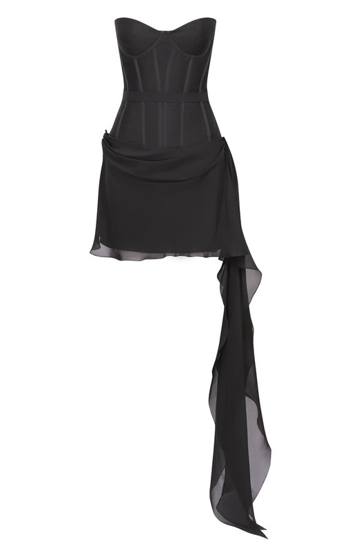 Шелковое платье YVON 0 160030 Чёрный 0 160030