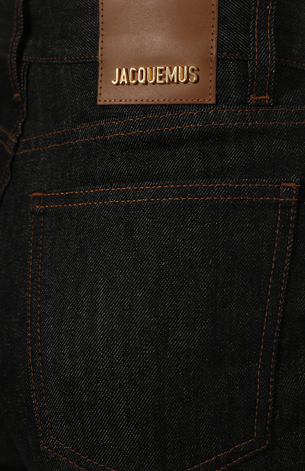Джинсы JACQUEMUS темно-синего цвета по цене 46950 руб., арт. 213DE001-1400, фото 5 Джинсы JACQUEMUS, арт. 213DE001-1400, фото 5