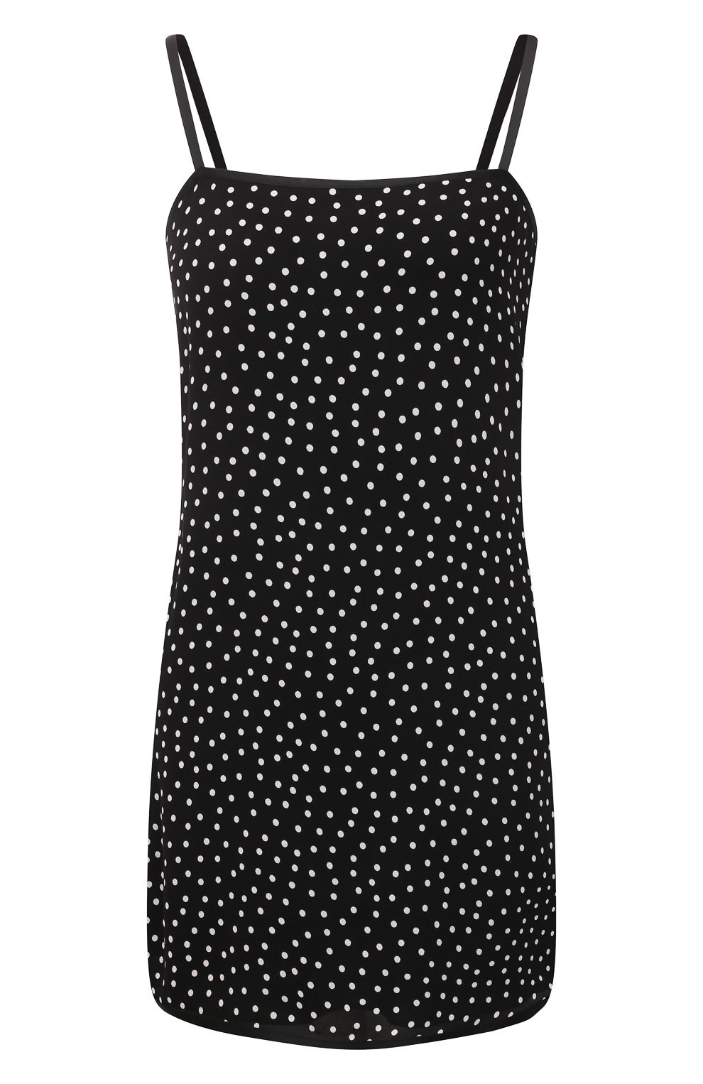 Платье из вискозы SAINT LAURENT черно-белого цвета по цене 144500 руб., арт. 688961/Y343W, фото 1 Платье из вискозы SAINT LAURENT, арт. 688961/Y343W, фото 1