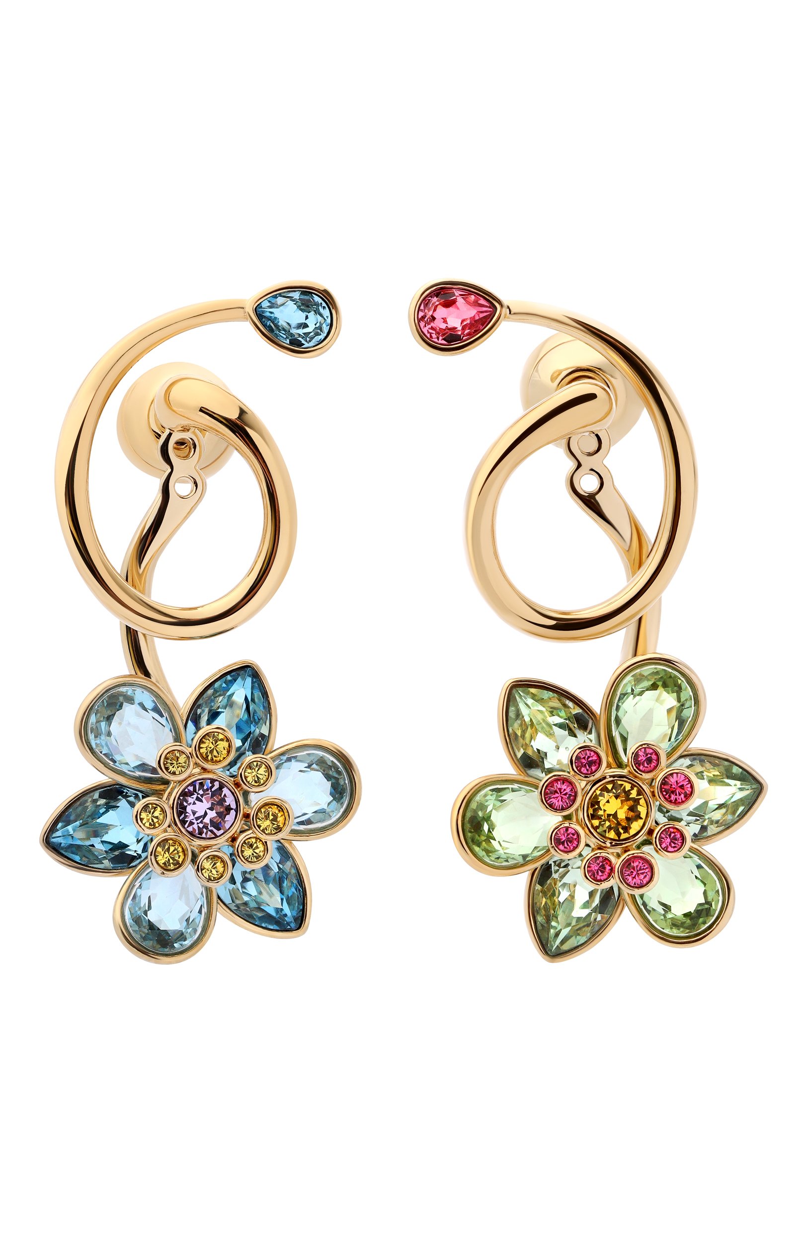 Серьги idyllia SWAROVSKI разноцветного цвета по цене 29950 руб., арт. 5709025, фото 1 Серьги idyllia SWAROVSKI, арт. 5709025, фото 1