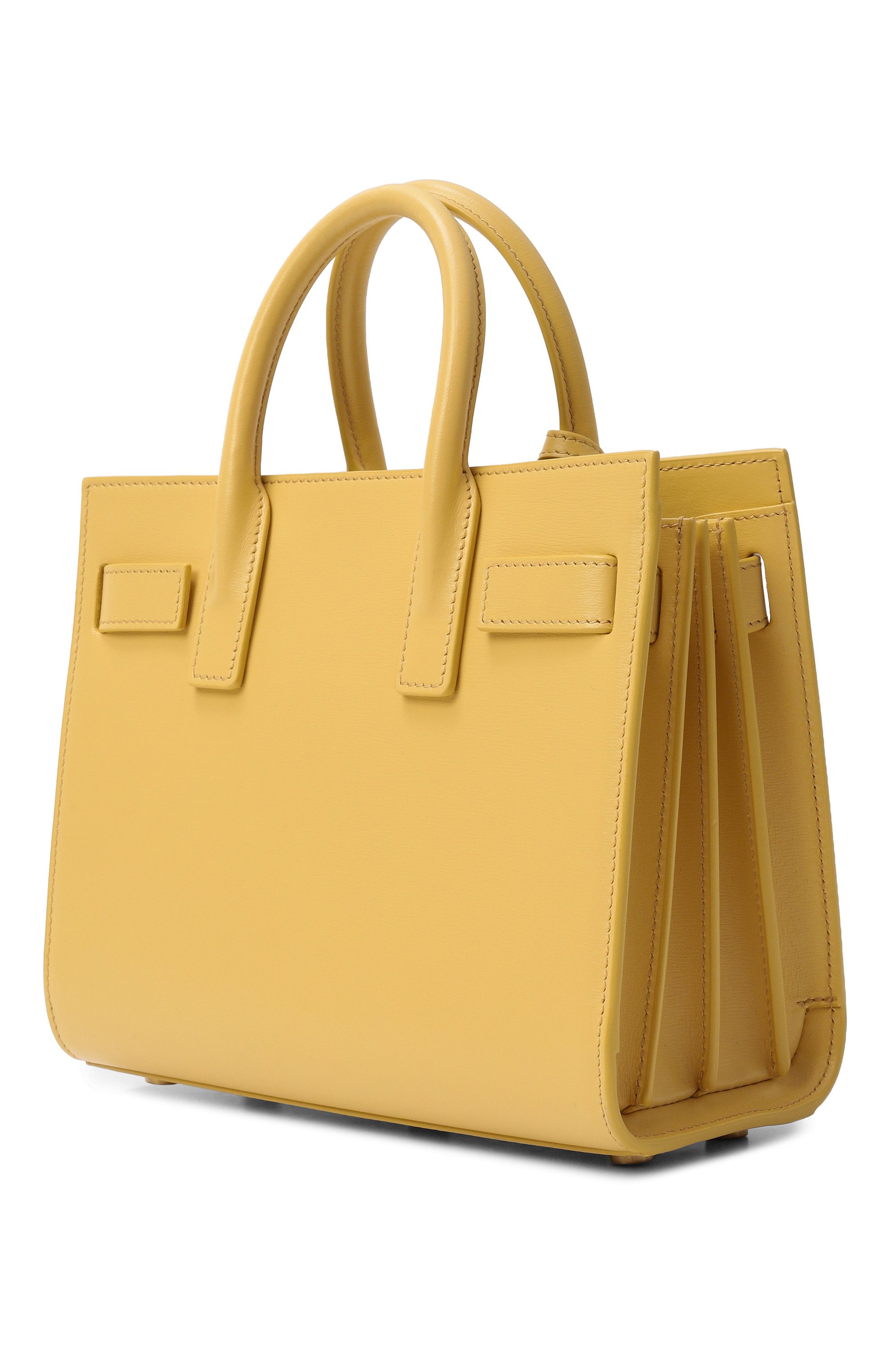 Сумка sac de jour nano SAINT LAURENT желтого цвета по цене 339000 руб., арт. 392035/02G9W, фото 4 Сумка sac de jour nano SAINT LAURENT, арт. 392035/02G9W, фото 4