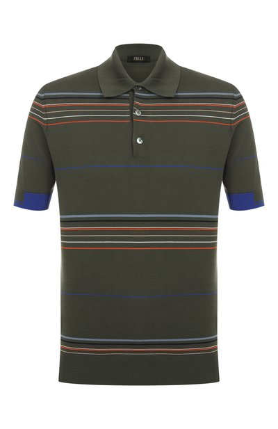Мужская поло из хлопка и шелка ZILLI, арт. KBP002M0142VMUL00
