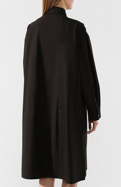 Хлопковое платье YOHJI YAMAMOTO, арт. NN-B52-006, фото 4
