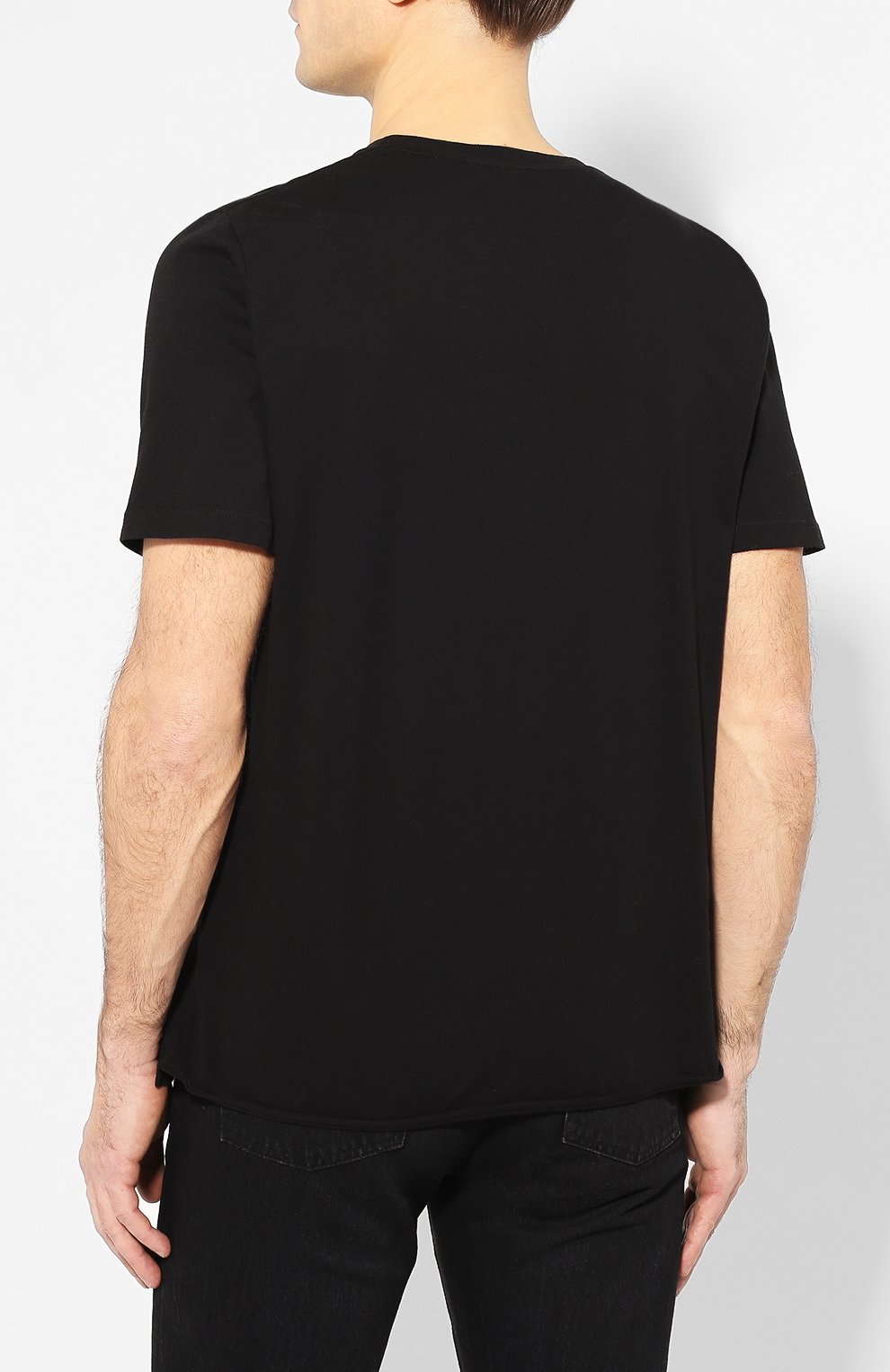 Хлопковая футболка SAINT LAURENT, арт. 603286/YBPQ2, фото 4