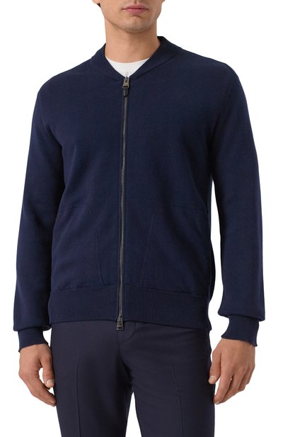 Кардиган CANALI темно-синего цвета по цене 122500 руб., арт. C1144/MK02276, фото 3 Кардиган CANALI, арт. C1144/MK02276, фото 3