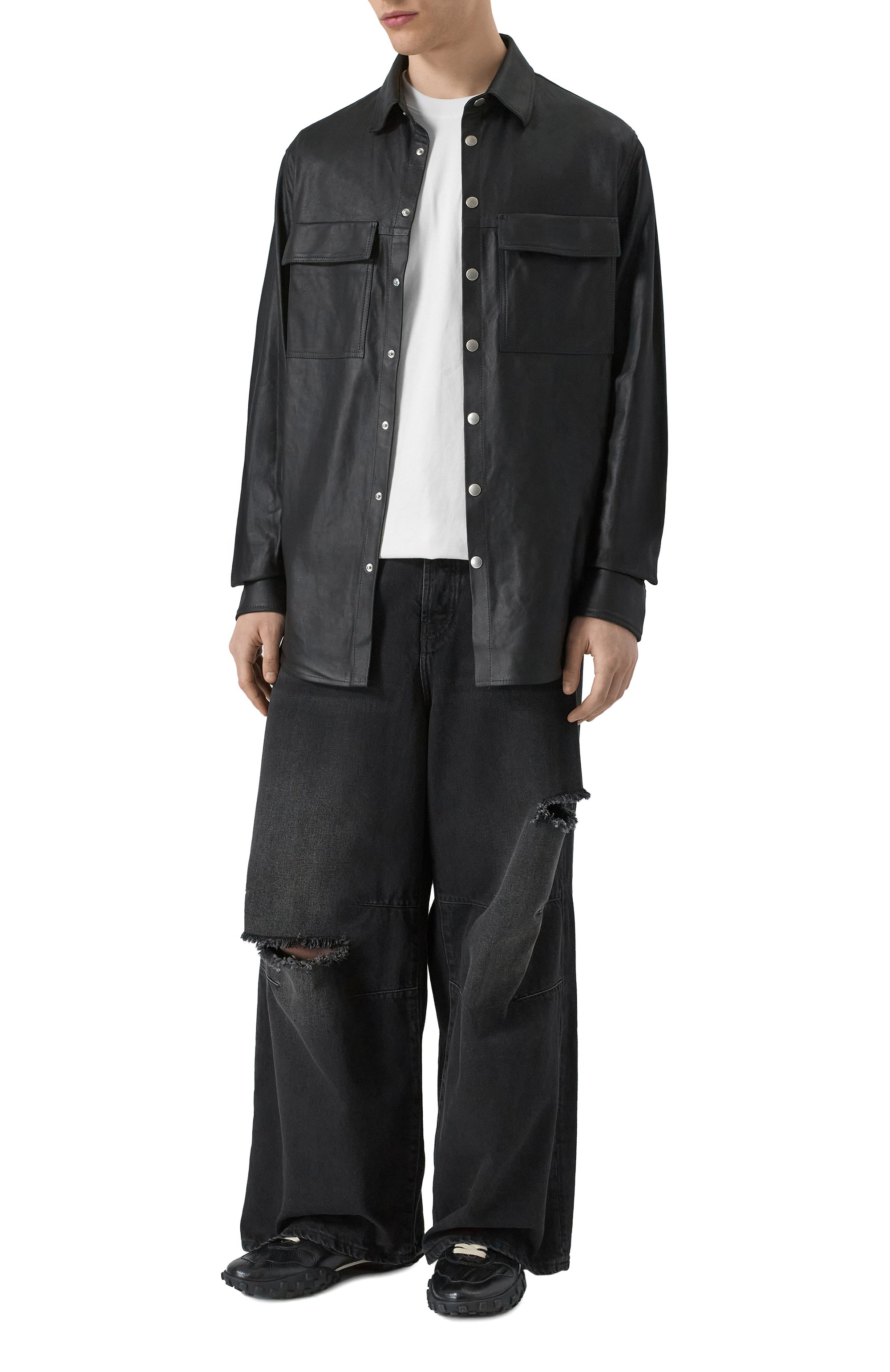 Кожаная рубашка ANDREA YA'AQOV, арт. 25MLEA52, фото 2