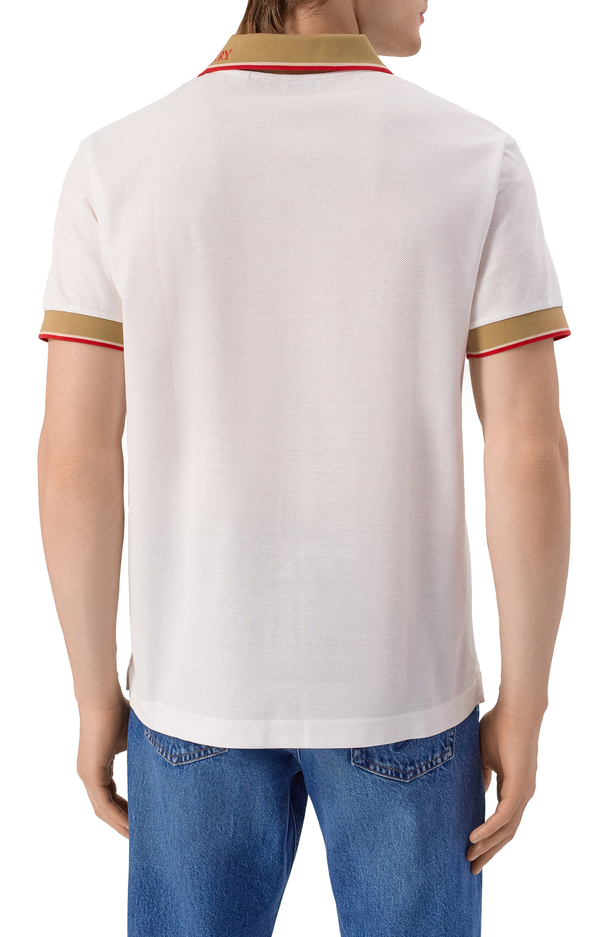 Хлопковое поло BURBERRY, арт. 8110096, фото 4